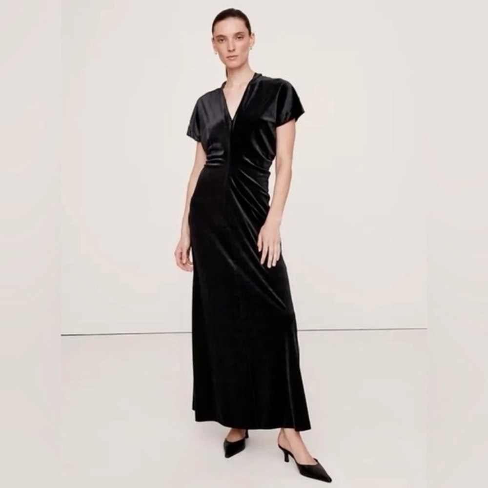 Banana Republic Velvet Bias Dress